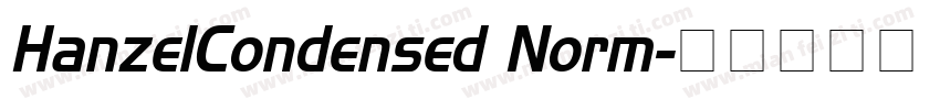 HanzelCondensed Norm字体转换